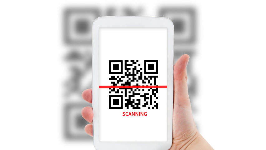 ABIA: Tablet scanning QR code
